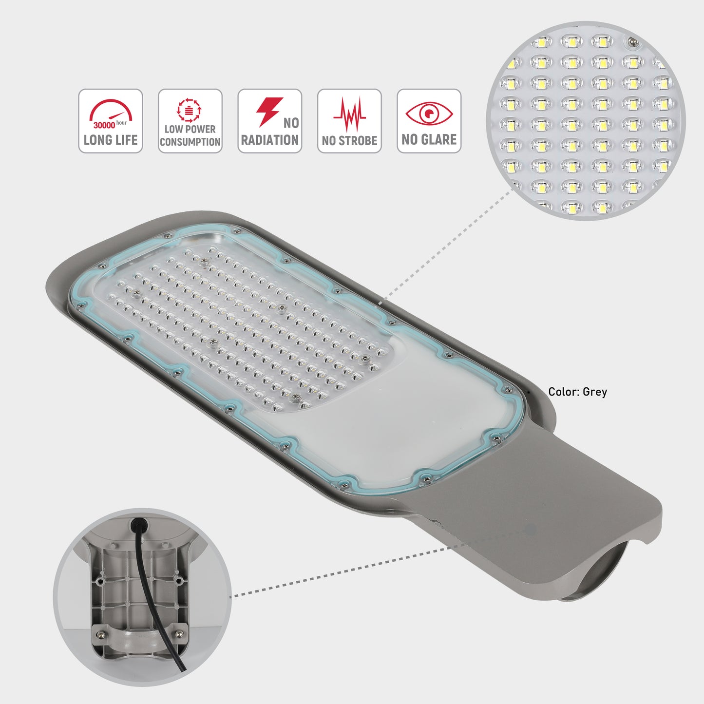 Уличный LED Светильник RKU FYY-3 (Серый)