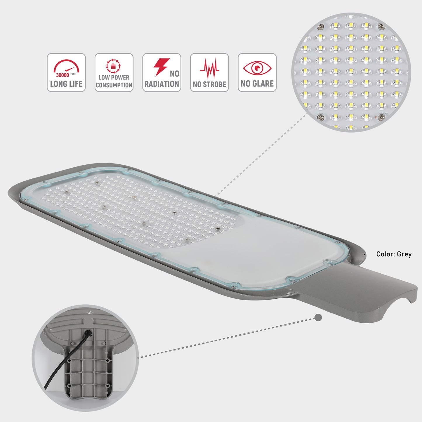 Уличный LED Светильник RKU FYY-3 (Серый)