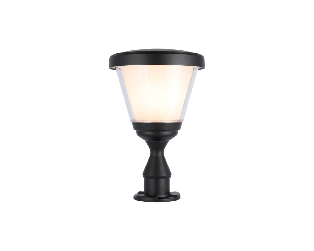 Парк. Св-к ZC-CPD2106-D E27 Black IP65 24x12x28CM (TEKLED)