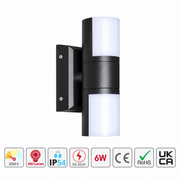 Светильник LED F895A/2 6Wx2 BLACK 3000K (TEKLED)