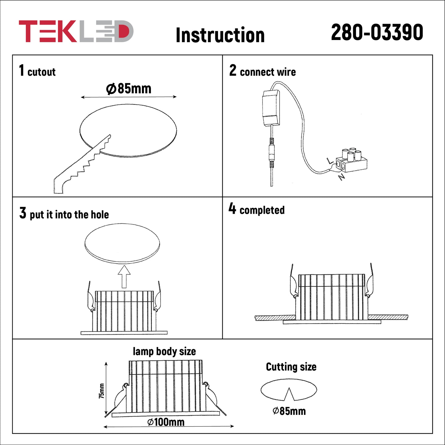 Встраиваемый LED Светильник Aquila 3