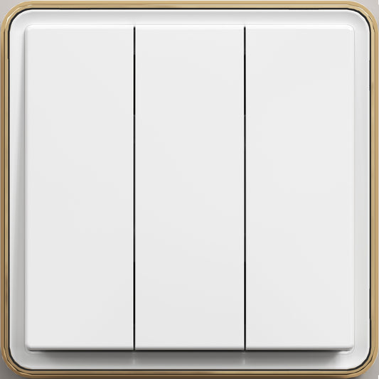 Выключатель 3-клавишный, с/у, серия SAKURA