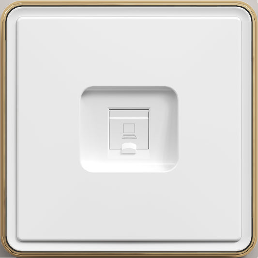 Розетка компьютерная, RJ45 CAT6, с/у, серия SAKURA