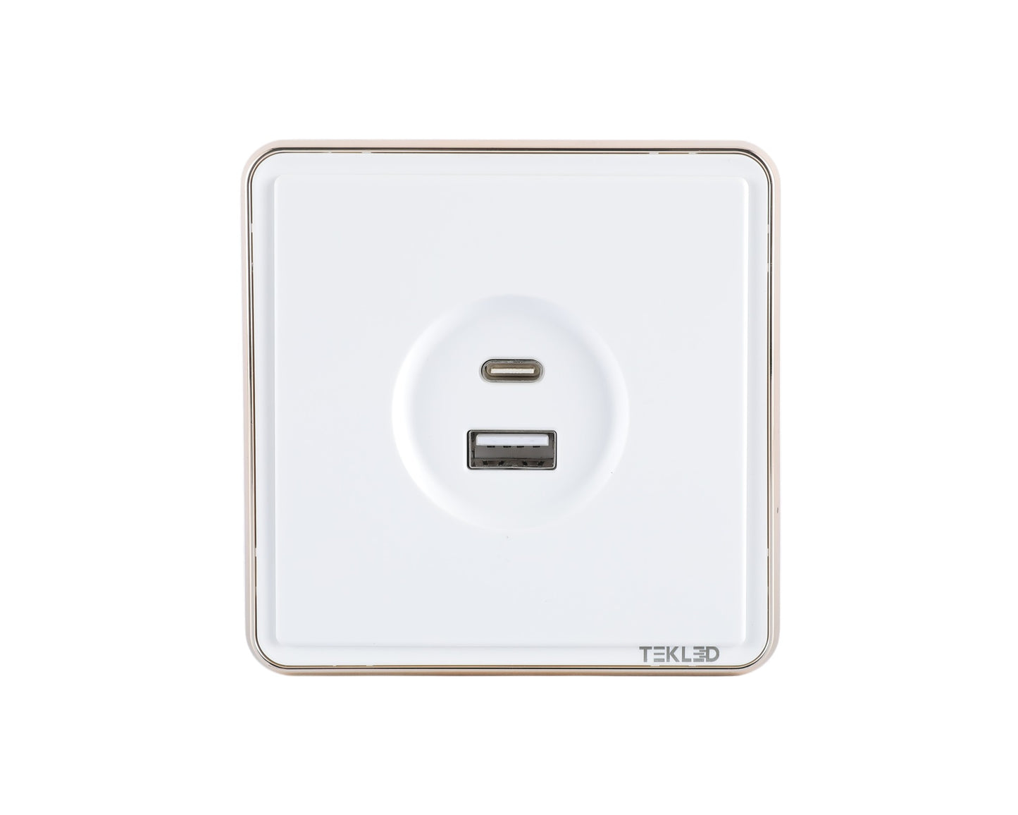 Розетка USB (Тип A+C), с/у, серия SAKURA