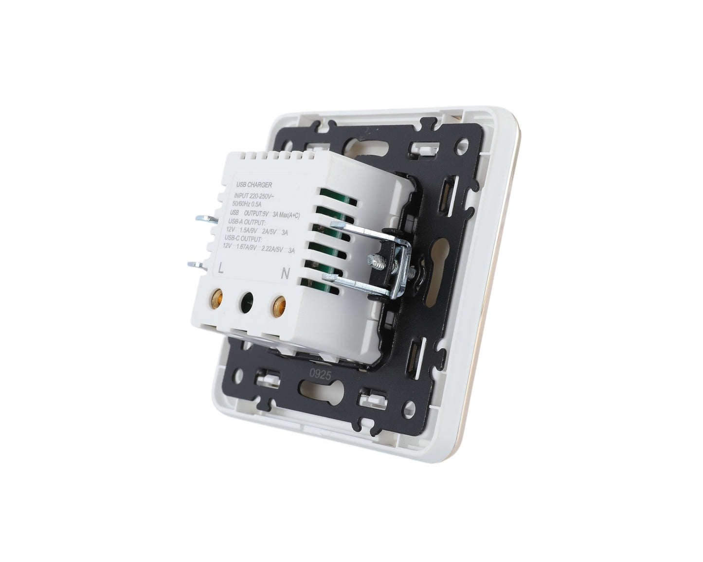 Розетка USB (Тип A+C), с/у, серия SAKURA