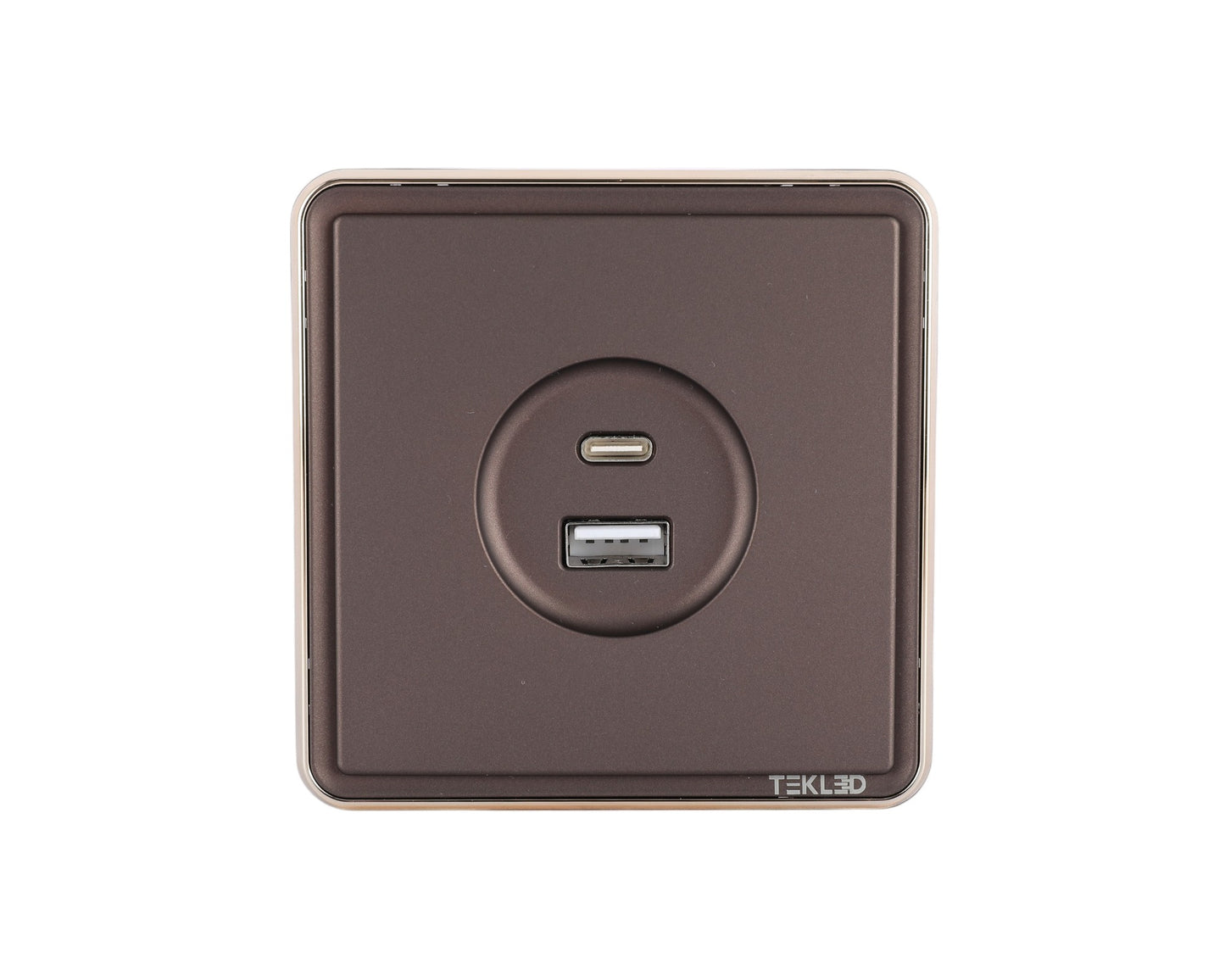 Розетка USB (Тип A+C), с/у, серия SAKURA