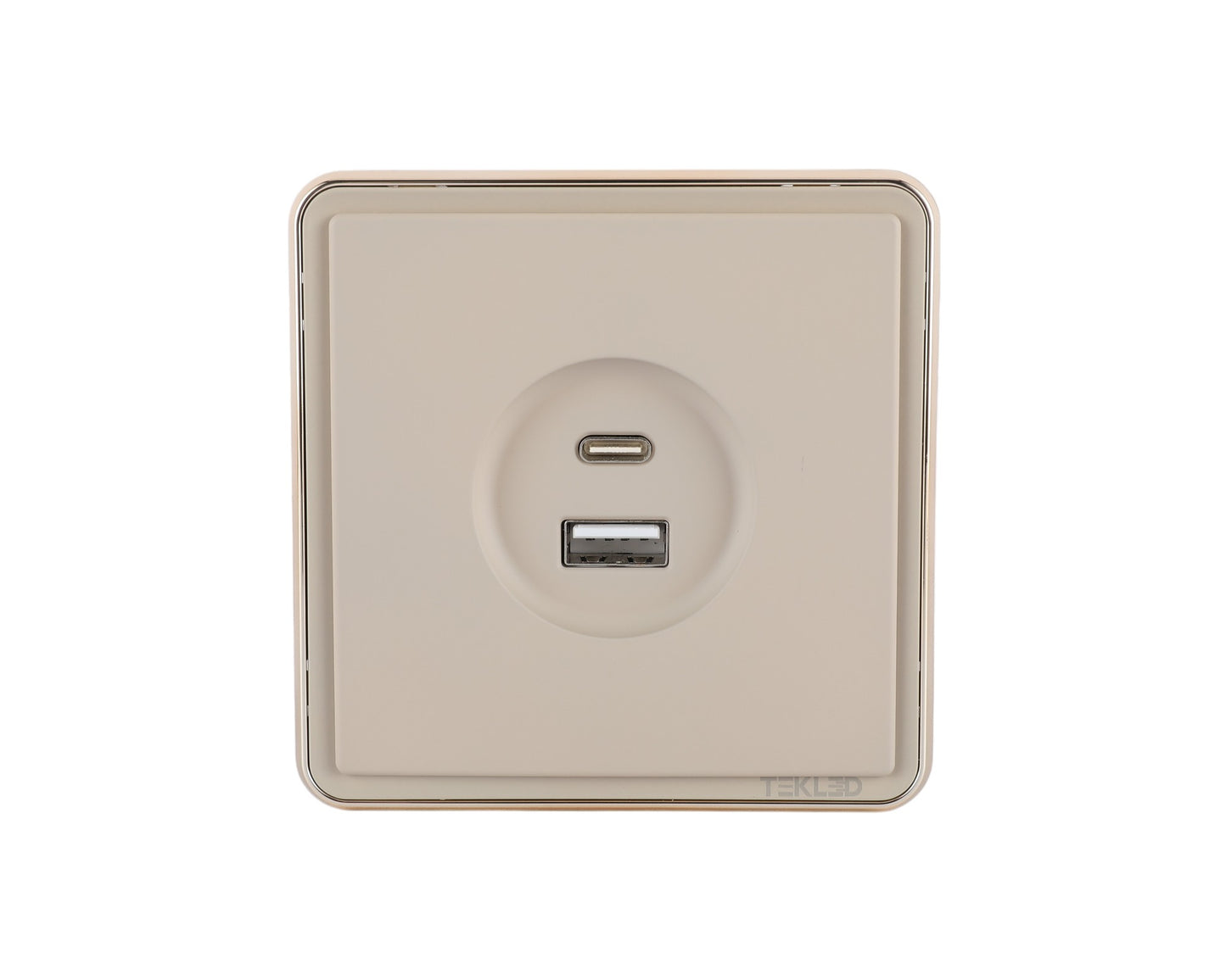 Розетка USB (Тип A+C), с/у, серия SAKURA