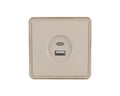 Розетка USB (Тип A+C), с/у, серия SAKURA