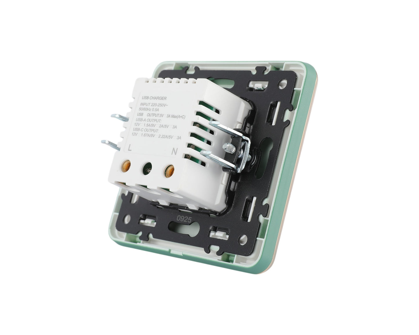 Розетка USB (Тип A+C), с/у, серия SAKURA