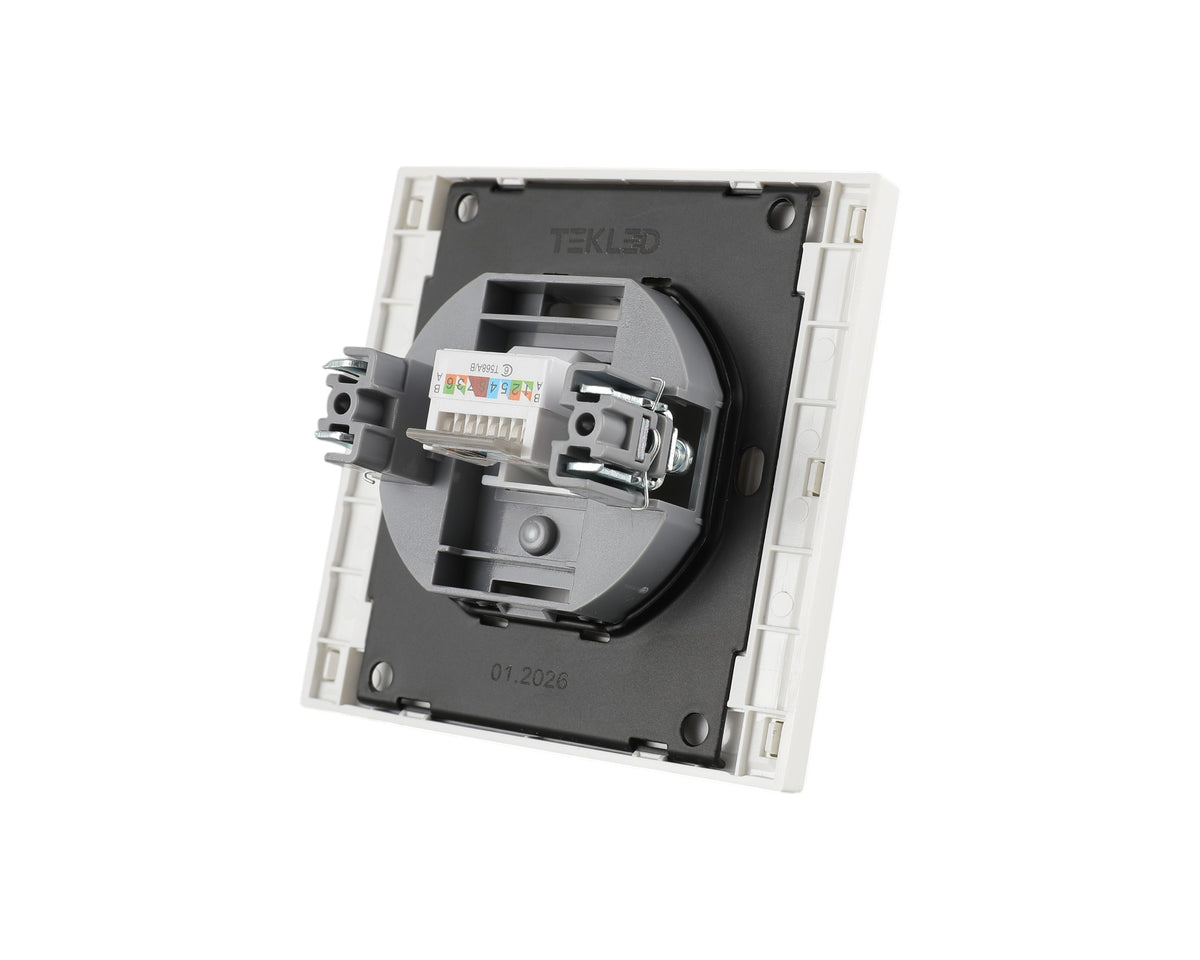 Розетка компьютерная, RJ45 CAT6, с/у, серия NIZMO