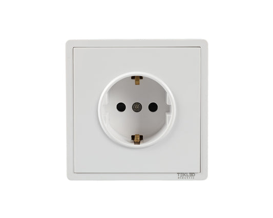 Розетка с зазем (Schuko), серия LERAMI (TEKLED ELECTRIC)
