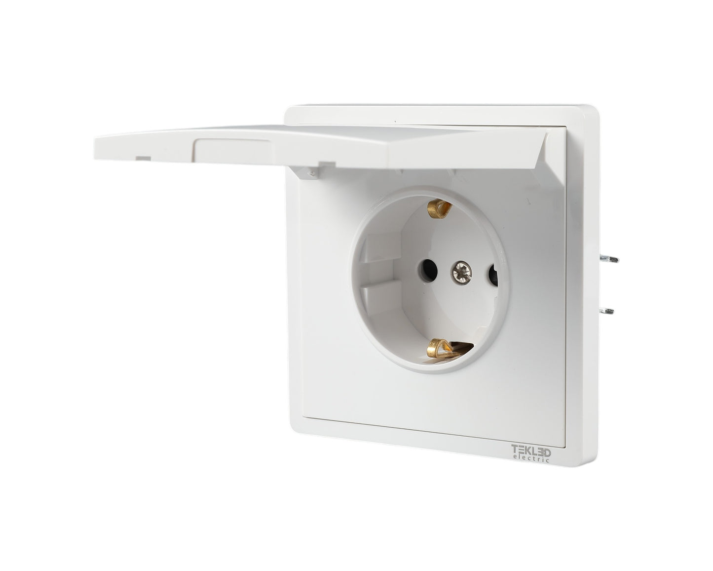 Розетка с крышкой (Schuko), серия LERAMI (TEKLED ELECTRIC)