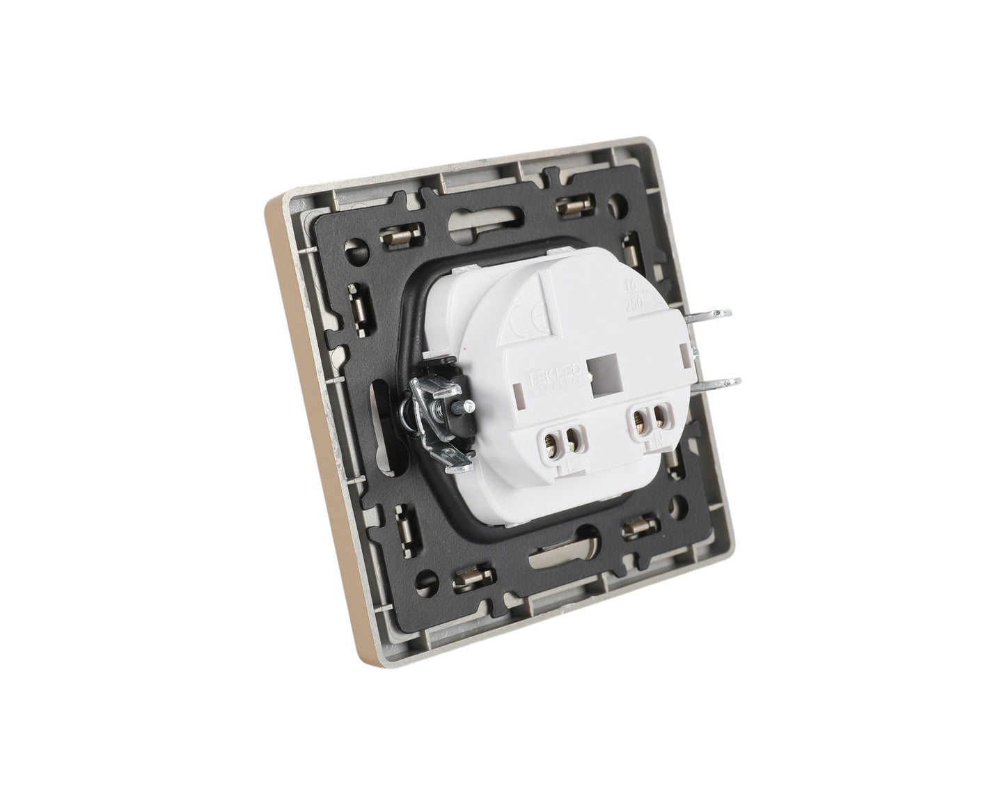 Розетка без зазем (2-pin), серия LERAMI (TEKLED ELECTRIC)