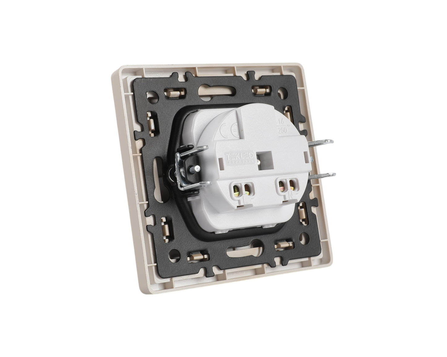 Розетка без зазем (2-pin), серия LERAMI (TEKLED ELECTRIC)