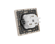 Розетка с крышкой (Schuko), серия LERAMI (TEKLED ELECTRIC)