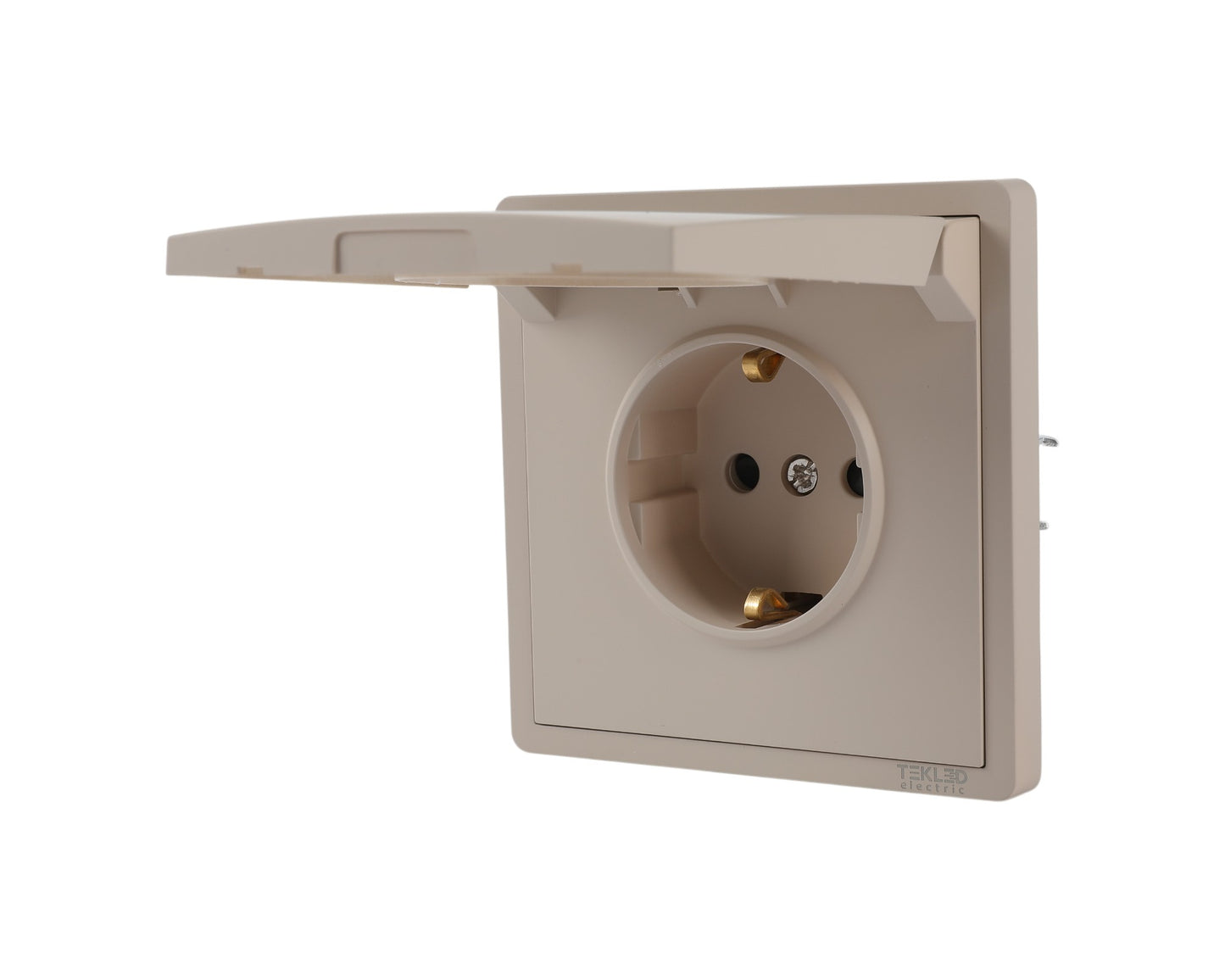 Розетка с крышкой (Schuko), серия LERAMI (TEKLED ELECTRIC)