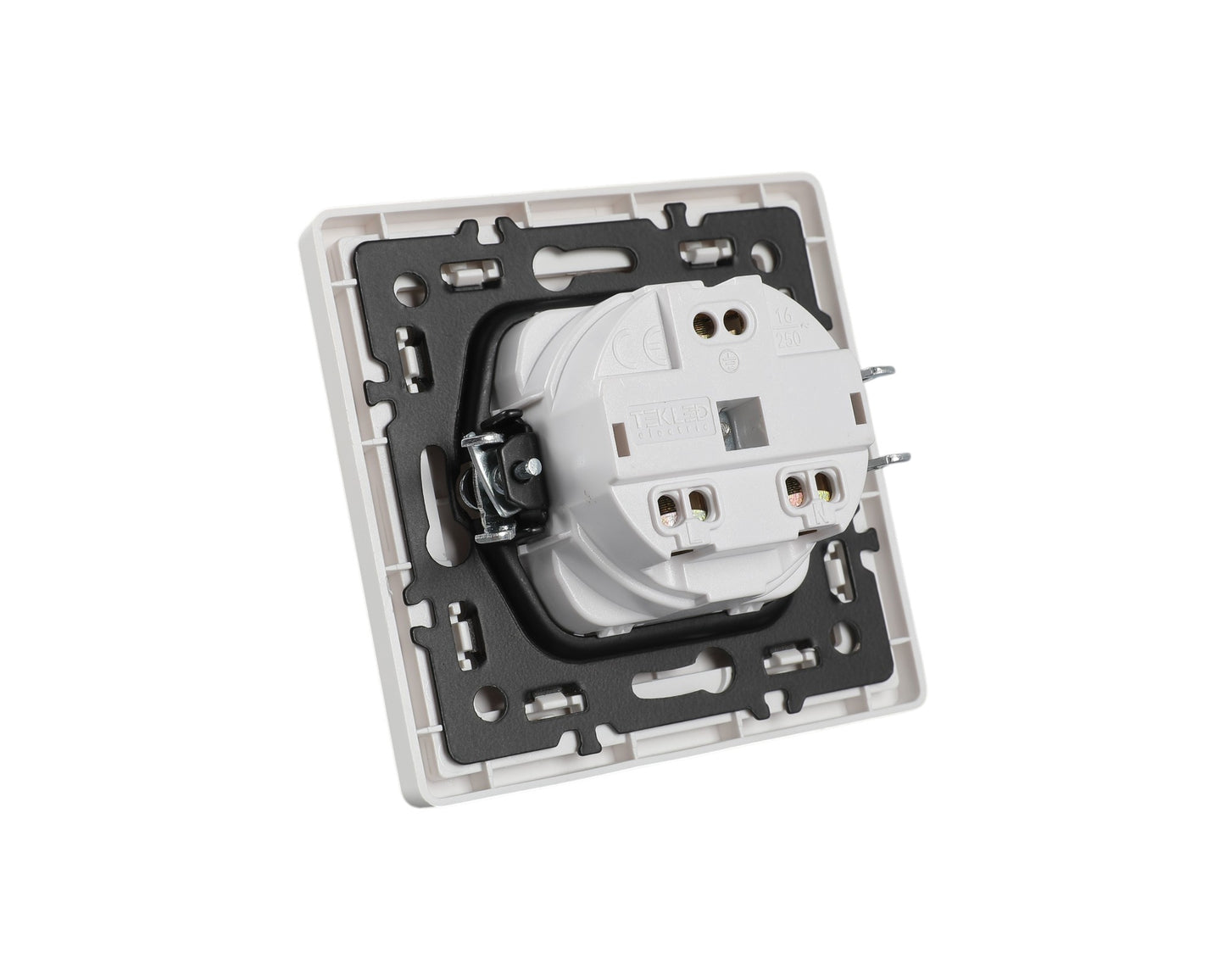 Розетка с зазем (Schuko), серия LERAMI (TEKLED ELECTRIC)