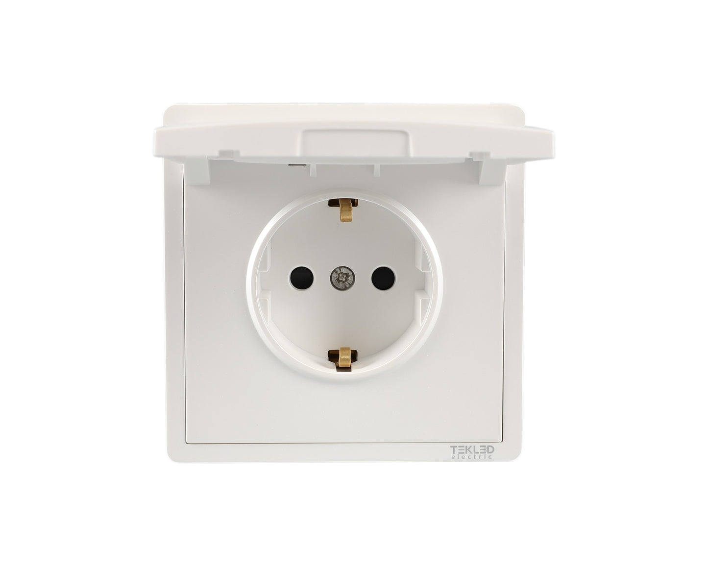 Розетка с крышкой (Schuko), серия LERAMI (TEKLED ELECTRIC)