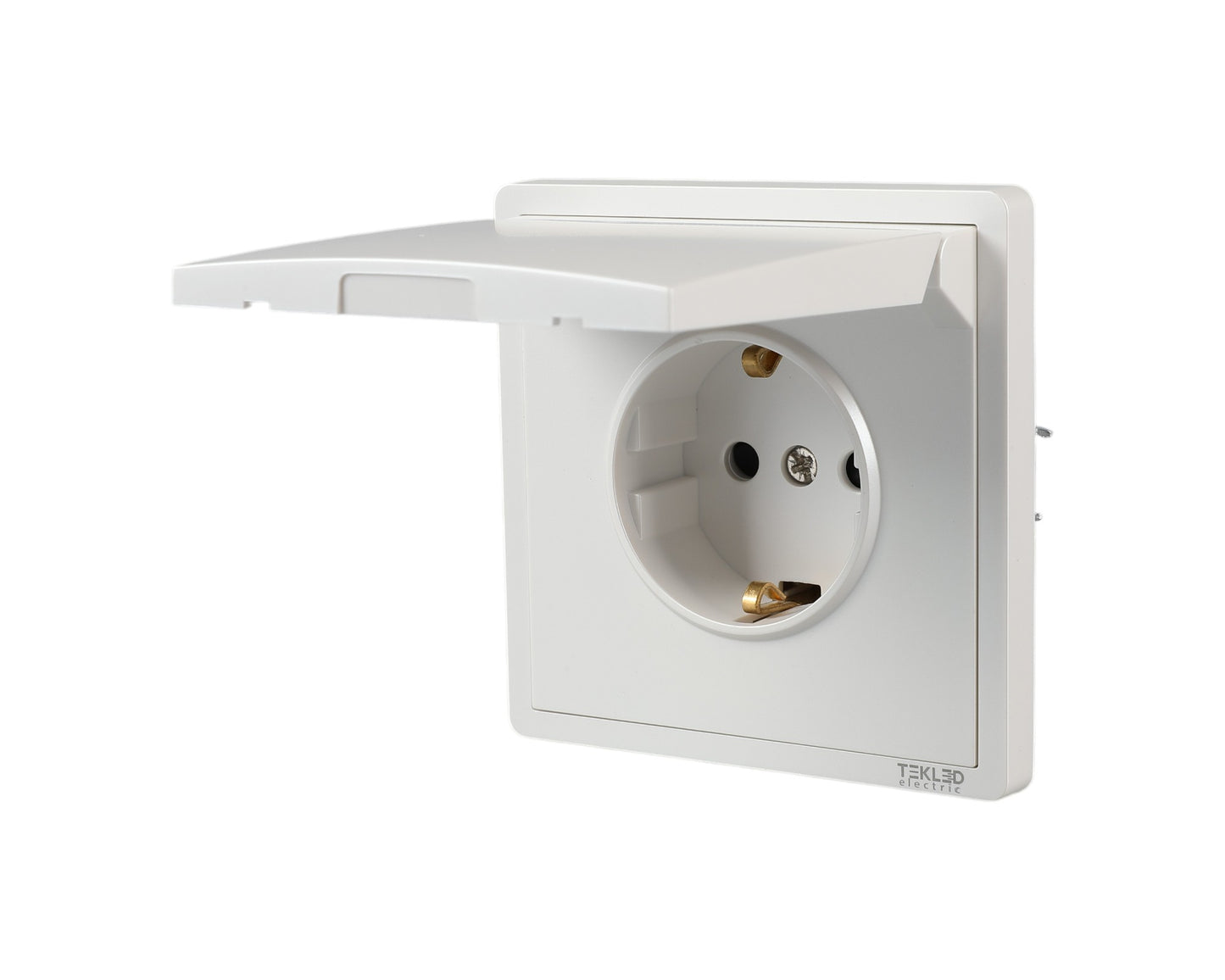 Розетка с крышкой (Schuko), серия LERAMI (TEKLED ELECTRIC)