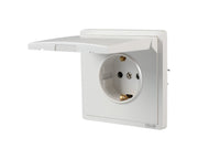 Розетка с крышкой (Schuko), серия LERAMI (TEKLED ELECTRIC)