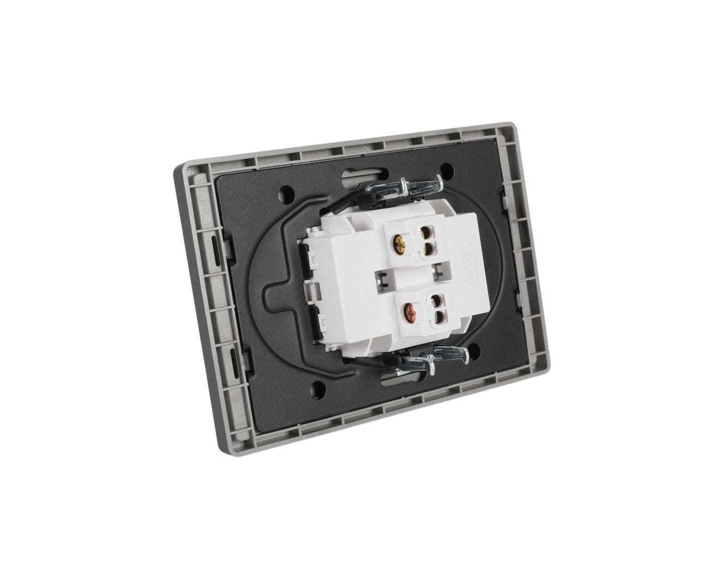 Розетка 2-я без зазем, серия LERAMI (TEKLED ELECTRIC)