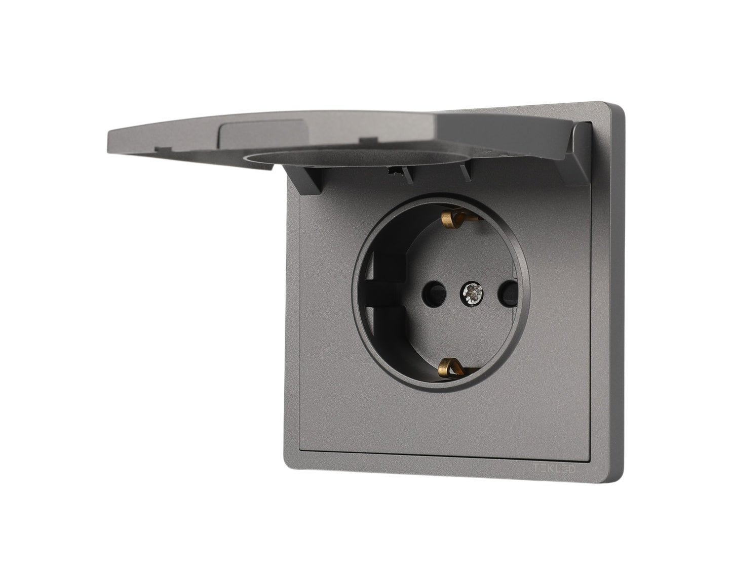 Розетка с крышкой (Schuko), серия LERAMI (TEKLED ELECTRIC)