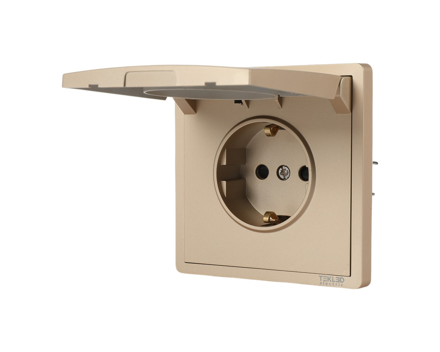 Розетка с крышкой (Schuko), серия LERAMI (TEKLED ELECTRIC)