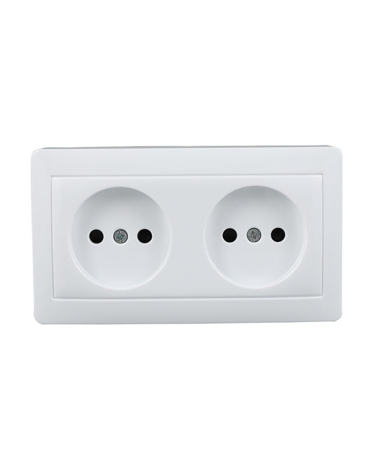 Двойная розетка без заземления — серия KANSO