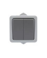 Қосқыш 2 пернелі, аш/орн, 10А сұр IP54 A