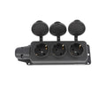 Розетка переносная 3-я с заземлением и крышками IP44, 16А, YK403P (TEKLED ELECTRIC)