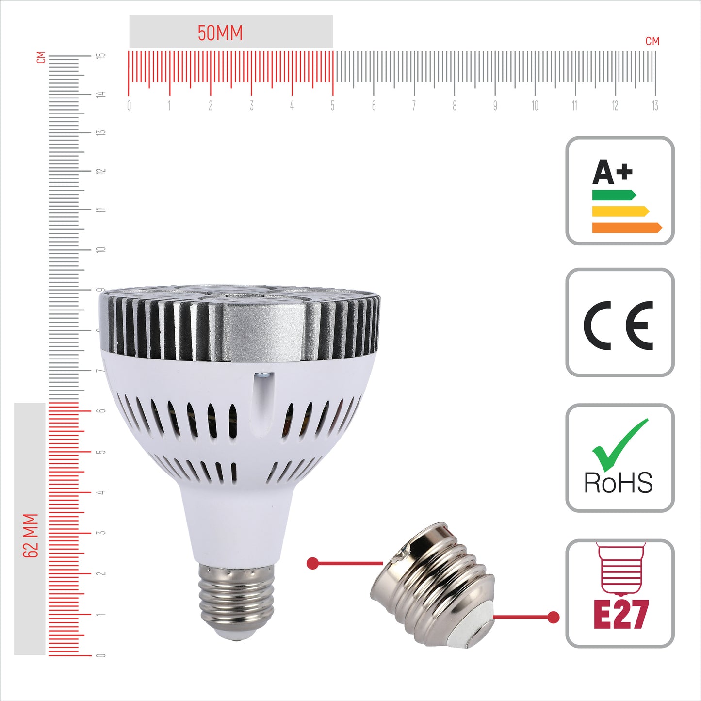 LED-Лампа PAR30 (35W, E27)