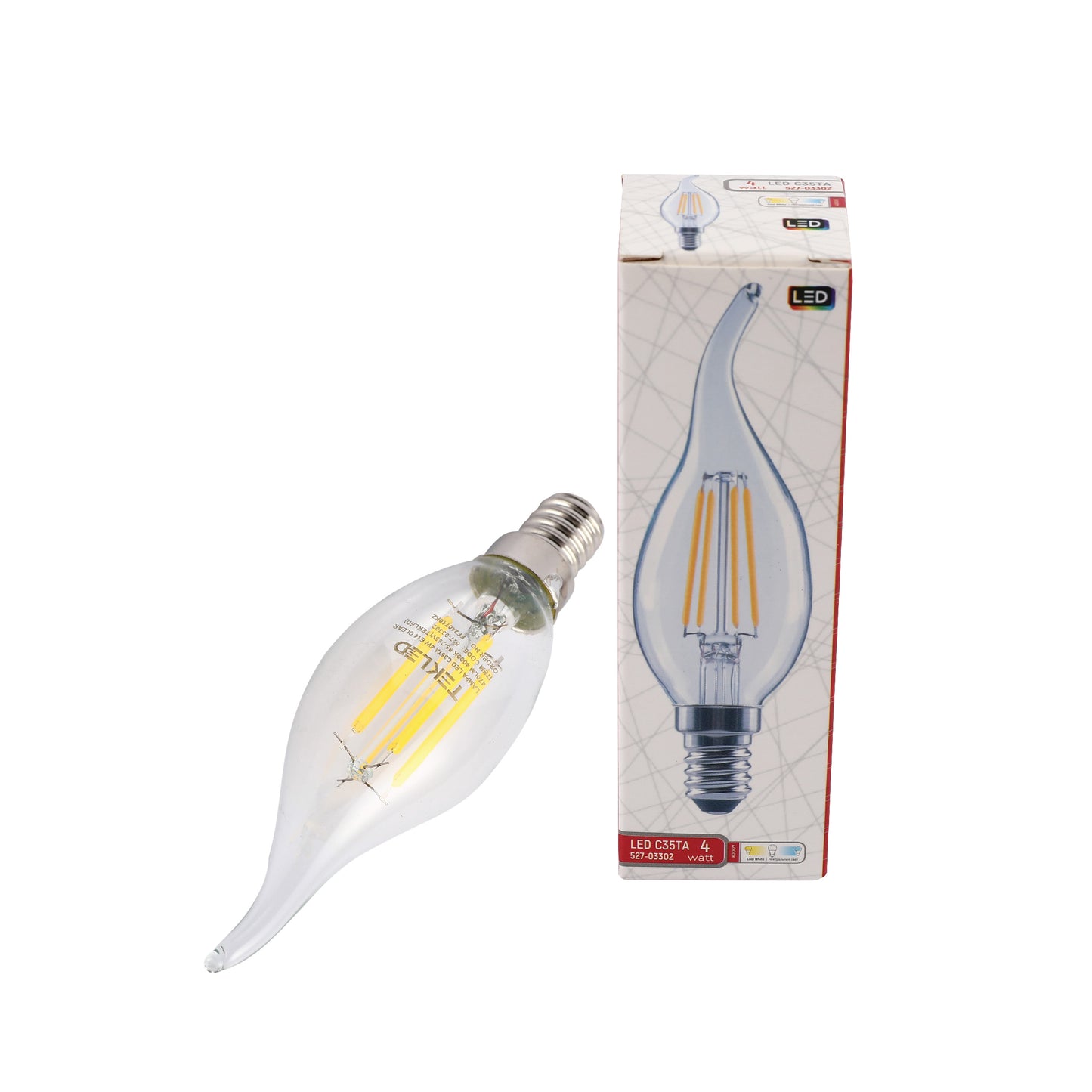 LED-Лампа C35TA "Свеча на ветру" (4W, E14)