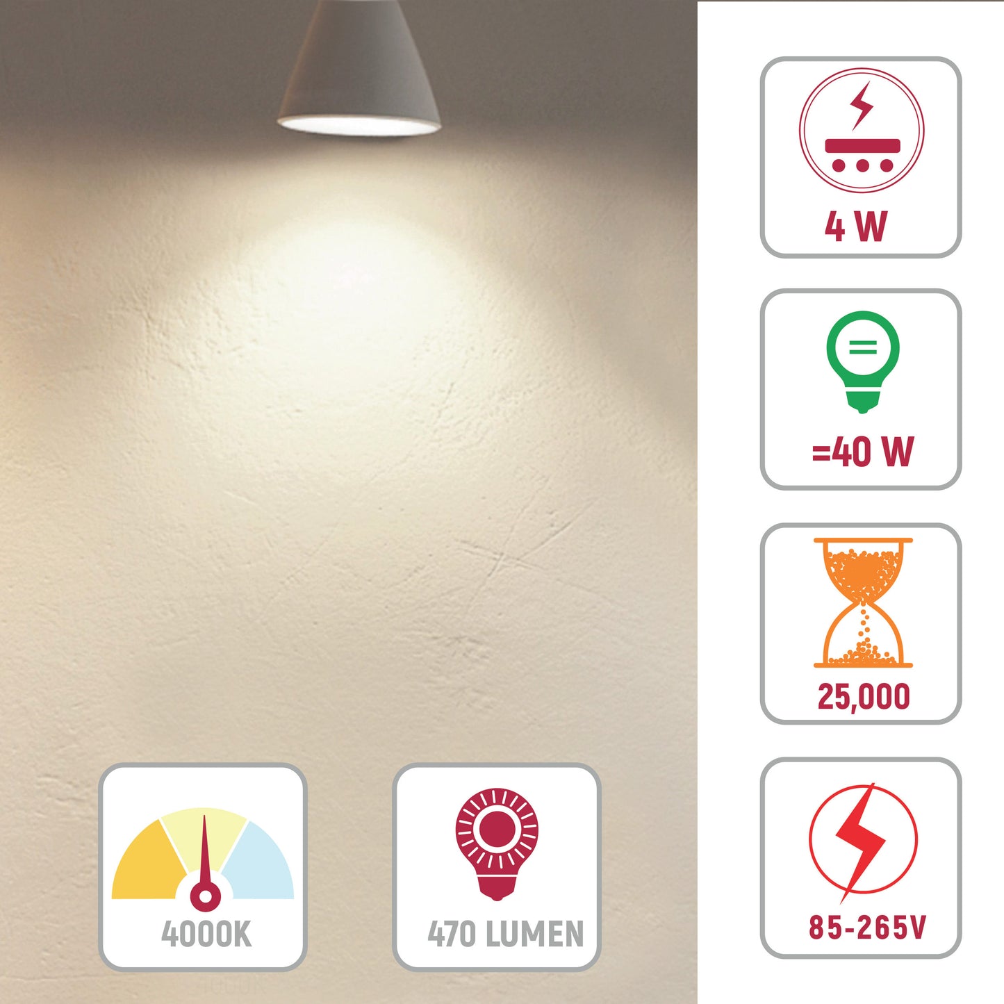LED-Лампа C35TA "Свеча на ветру" (4W, E14)