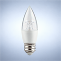 Лампа LED CRYSTAL C37 (хрустальная свеча), 6Вт, E27 (ECOLITE)