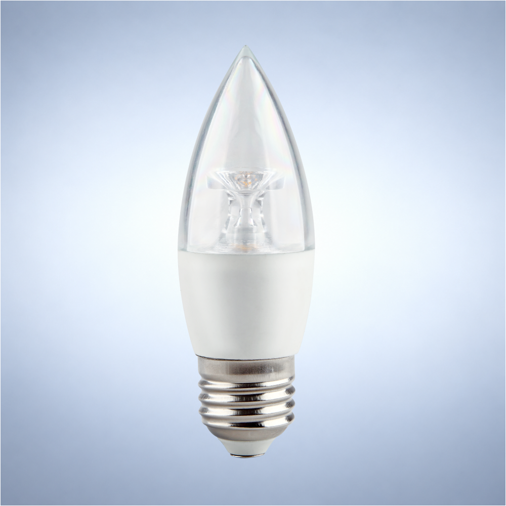 Лампа LED CRYSTAL C37 (хрустальная свеча), 6Вт, E27 (ECOLITE)