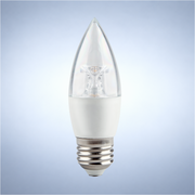 Лампа LED CRYSTAL C37 (хрустальная свеча), 6Вт, E27 (ECOLITE)