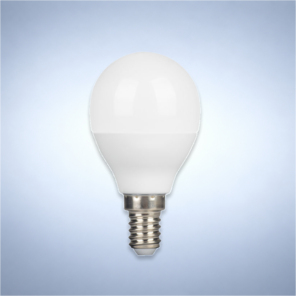 Лампа LED P45 (грибок), 6Вт, 470Лм, E14 (ECOLITE), 6400K