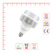 Светильник LED LOW BAY (промышленная), 95Вт, E40 (HAIGER), 6500K (холодный белый)