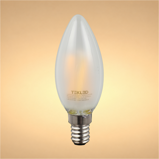 Лампа LED Filament свеча, 4Вт, E14, Матовая