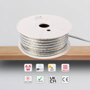 LED lentа5050/60 220V WARMWHITE 6.5W/M IP65(TT)50m
