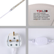 LED lentа5050/60 220V WARMWHITE 6.5W/M IP65(TT)50m