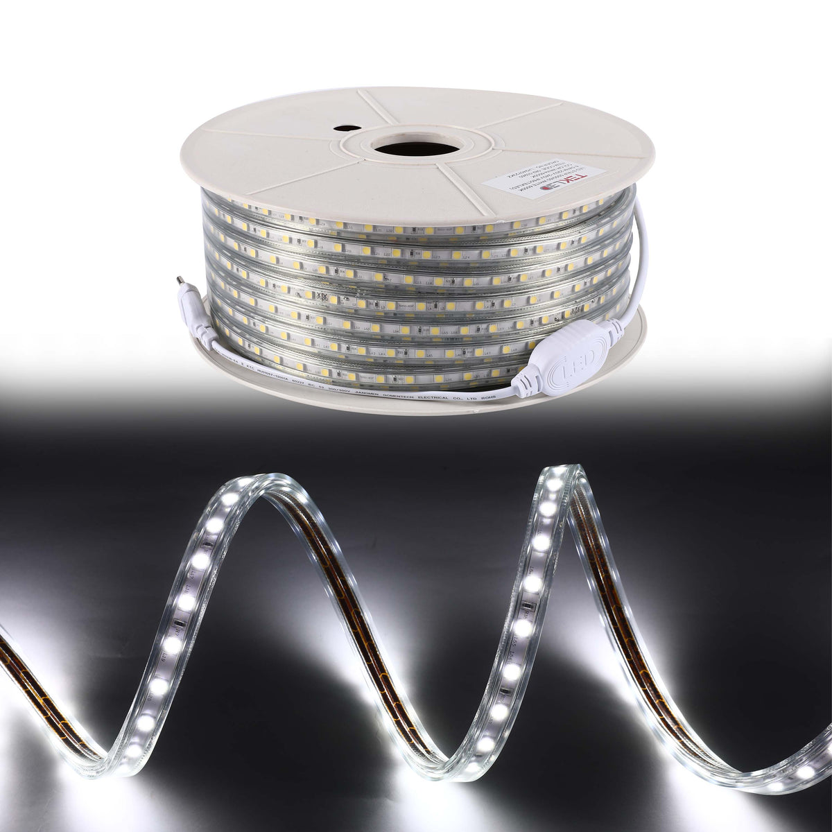 LED lenta 5050/60 220V White 6.5W/m. IP65 (TD) 50m