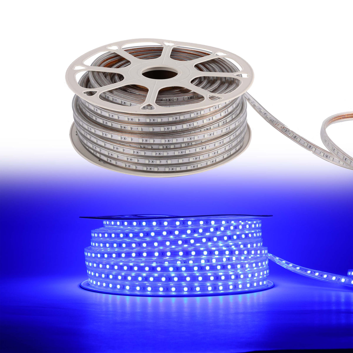 LED Lenta 5050-60L 8W 220V BLUE (HAIGER) 50m