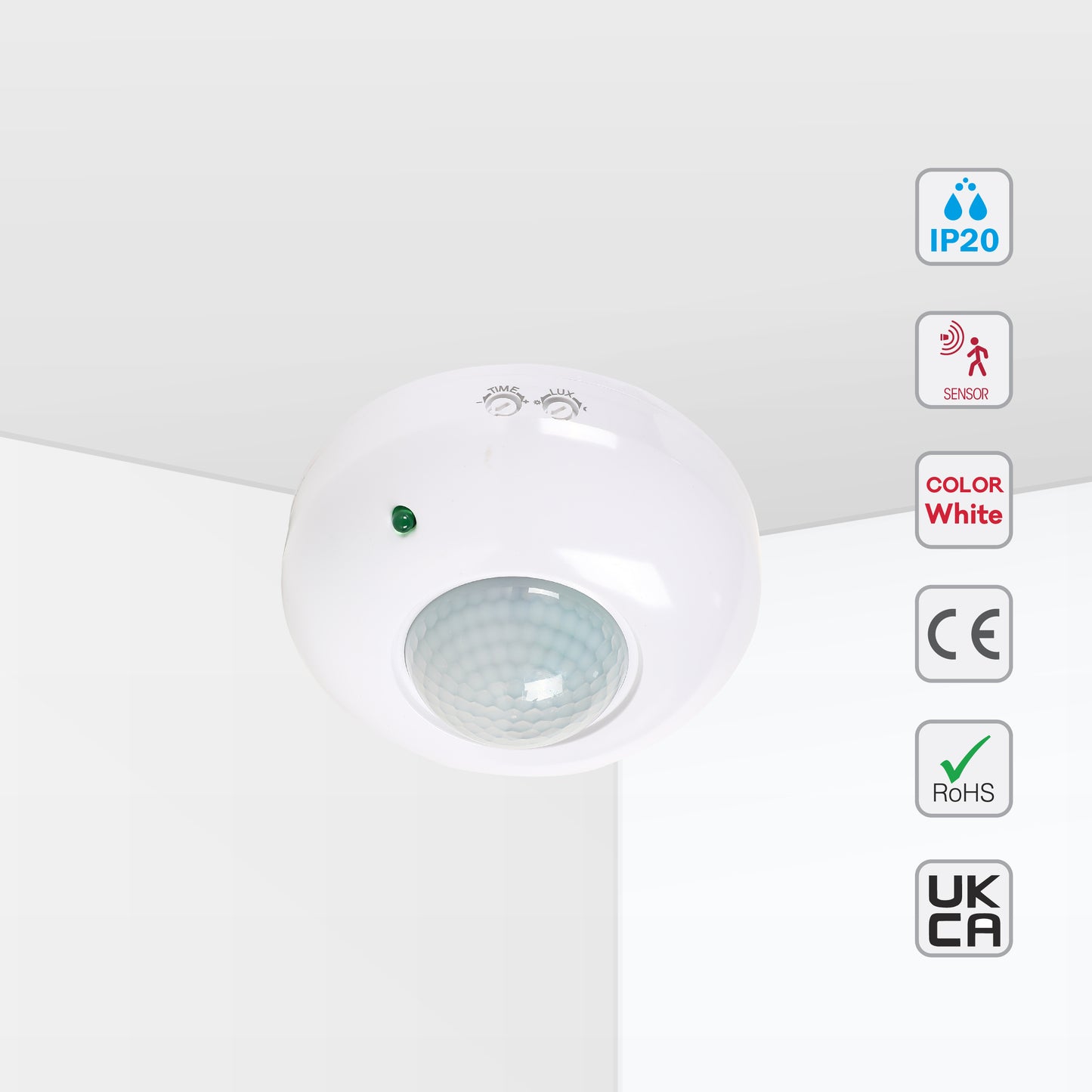 HJ01 - екпін жолағы және GU5.3 негізі бар заманауи трек шамы.