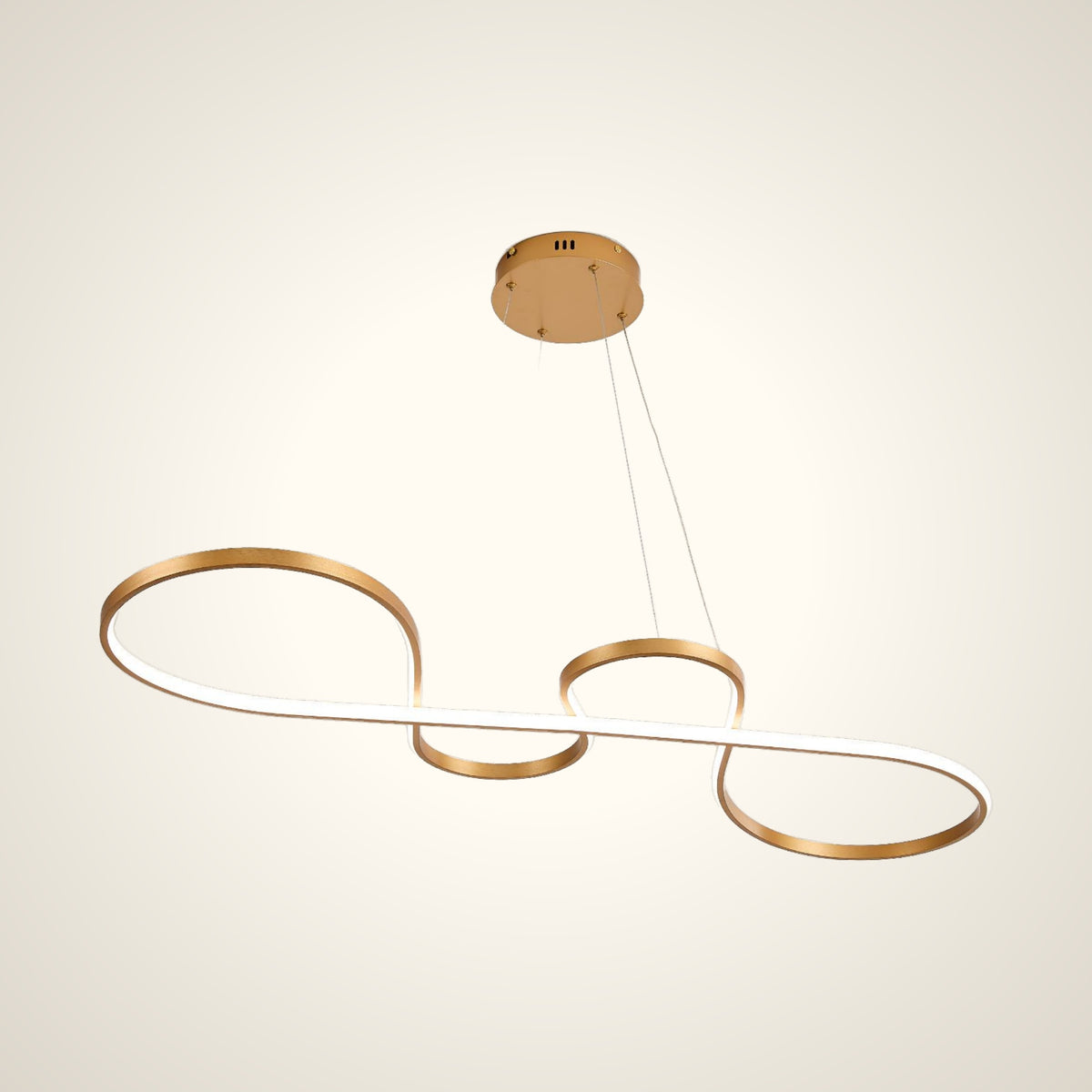 Люстра Oval LUX-6080 60W Brushed Gold L1200мм 3CCT (TEKLED)