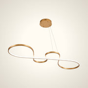 Люстра Oval LUX-6080 60W Brushed Gold L1200мм 3CCT (TEKLED)
