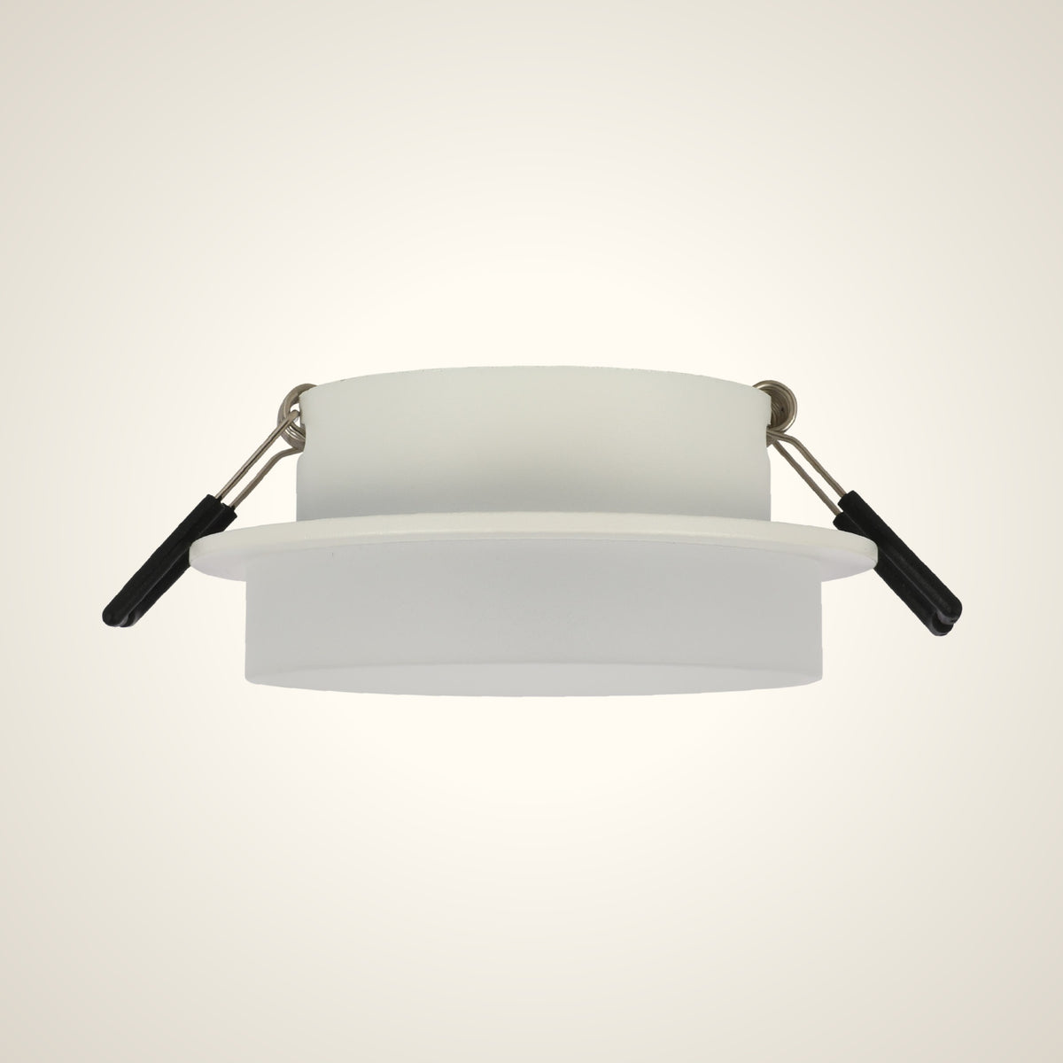 Low-Glare GU10 Fixed Downlight - Opal Acrylic & Die-Cast Aluminium