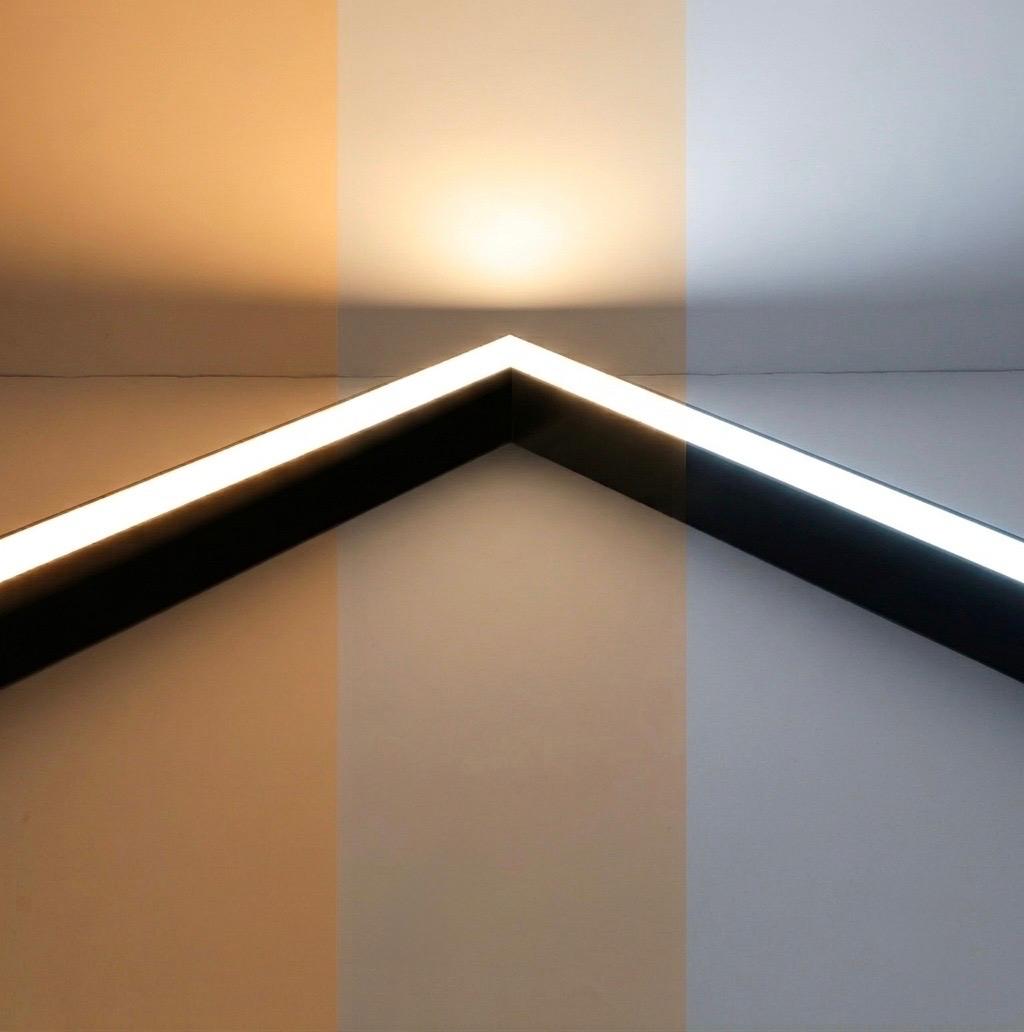 Накладной светодиодный светильник LED 8 Вт, черный (TEKLED)