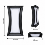 Светильник LED SS119/S 12W Small BLACK BROWN  4000