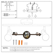 User manual for Antique Bronze & Copper Adjustable Track Spotlights-172-03139